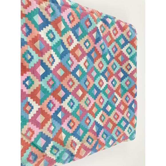 Cranston Print Works Fabric VIP Southwest Design Pink Blue Green Geometric 3yds - Picture 3 of 10